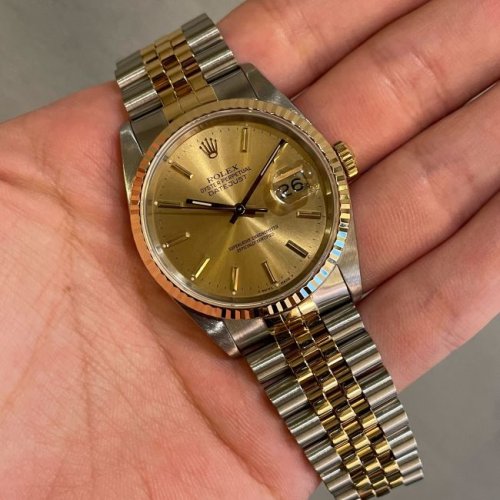 ロレックス デイトジャスト Ref.16233 シャンパン