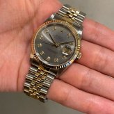 ロレックス デイトジャスト Ref.16233 グレー10Pダイヤ photo 2