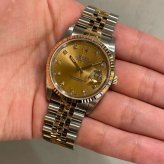 ロレックス デイトジャスト Ref.16233G シャンパン10Pダイヤ photo 2
