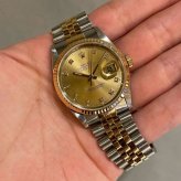 ロレックス デイトジャスト Ref.16233G シャンパン10Pダイヤ photo 1