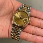 ロレックス デイトジャスト Ref.16233G シャンパン10Pダイヤ photo 2