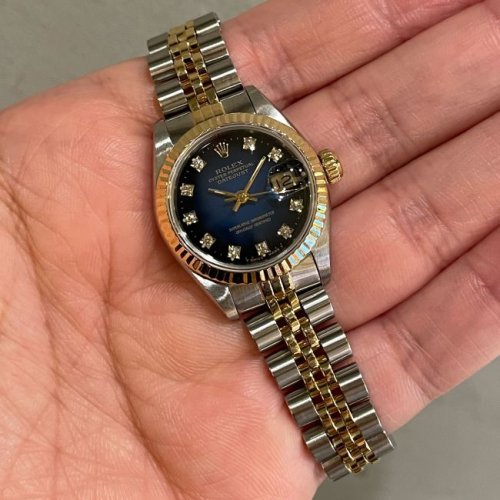 ロレックス デイトジャスト Ref.69173G 青グラデーション