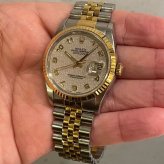 ロレックス デイトジャスト Ref.16233 白彫アラビア photo 2