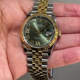 ロレックス デイトジャスト36 Ref.126233 オリーブグリーンVI＆IXダイヤ photo 2