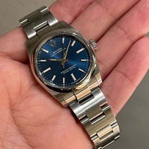 ロレックス オイスター・パーペチュアル34 Ref.124200 ブライトブルー