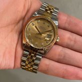 ロレックス デイトジャスト Ref.16233G シャンパン10Pダイヤ photo 2