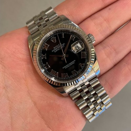 ロレックス デイトジャスト Ref.116234 黒ローマ