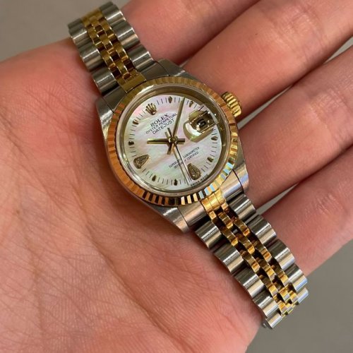 ロレックス デイトジャスト Ref.79173 イエローシェルティアドロップ