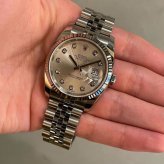 ロレックス デイトジャスト Ref.116234G シルバー10Pダイヤ photo 2