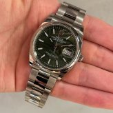 ロレックス デイトジャスト36 Ref.126200 オリーブグリーンパームモチーフ photo 2