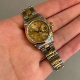 ロレックス デイトジャスト Ref.79163G シャンパン10Pダイヤ photo 1