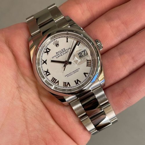 ロレックス デイトジャスト36 Ref.126200 ホワイトローマ