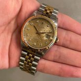 ロレックス デイトジャスト Ref.16233G シャンパンコンピューター10Pダイヤ photo 2