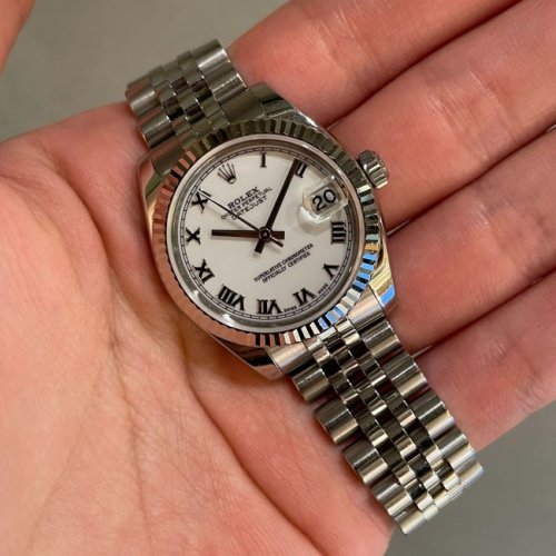 ロレックス デイトジャスト Ref.178274 ホワイトローマ