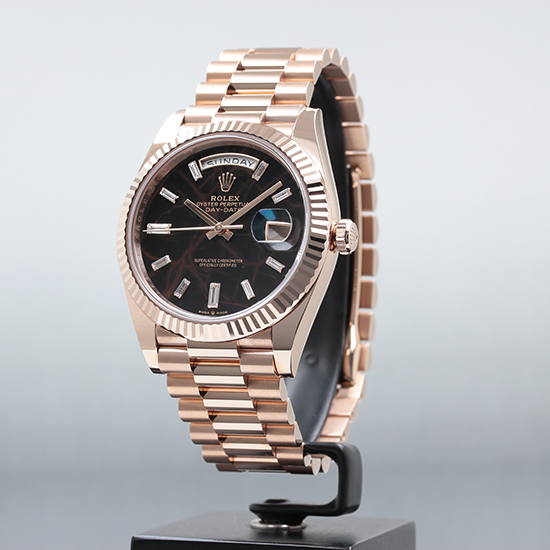 ロレックス デイデイト40 Ref.228235A アイゼンキーゼル10Pダイヤ 新品