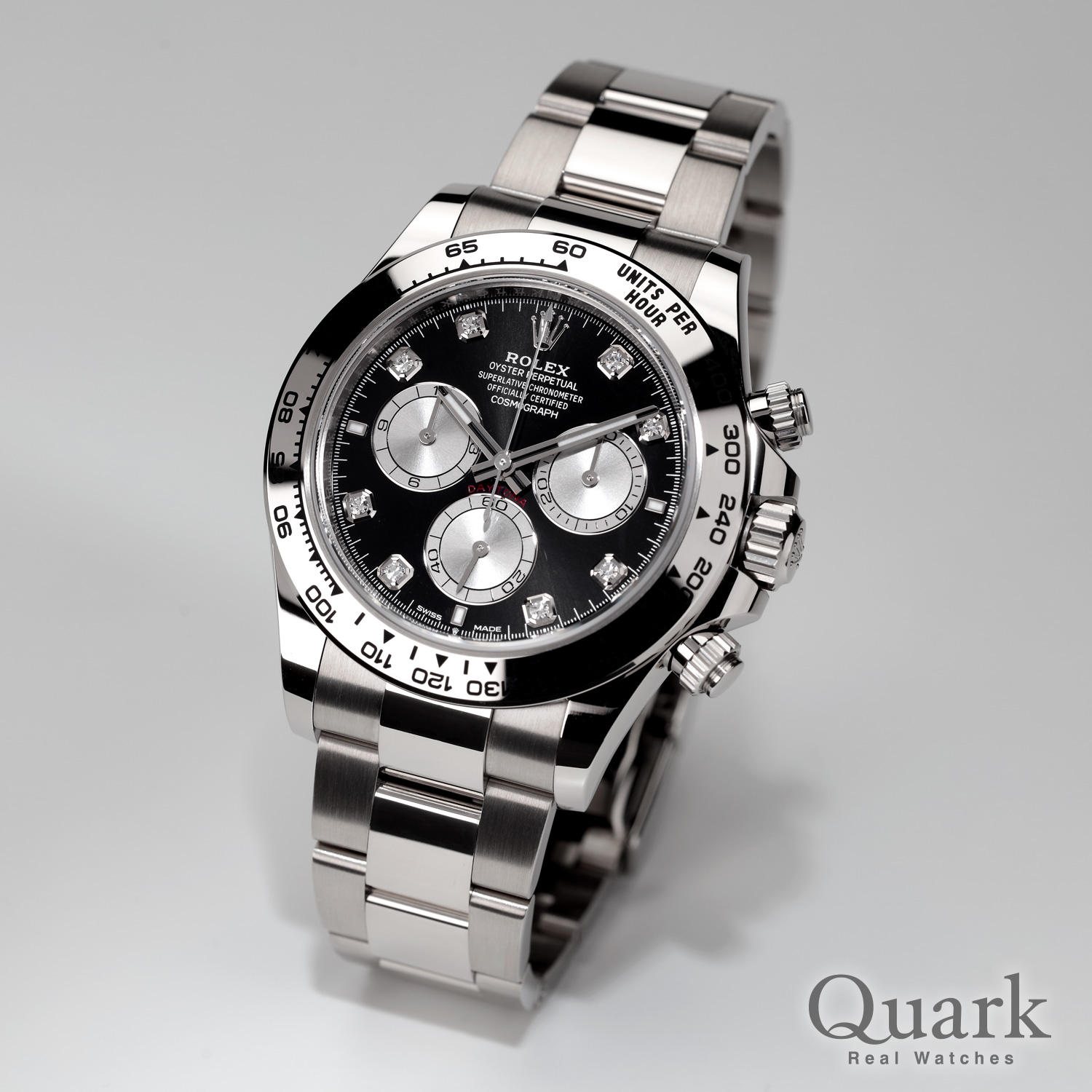 ロレックス デイトナ Ref.126509G ブライトブラック＆スチール8Pダイヤ