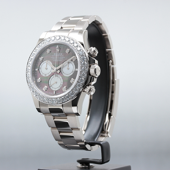 ロレックス デイトナ Ref.126579RBR ブラック＆ホワイトシェル8Pダイヤ