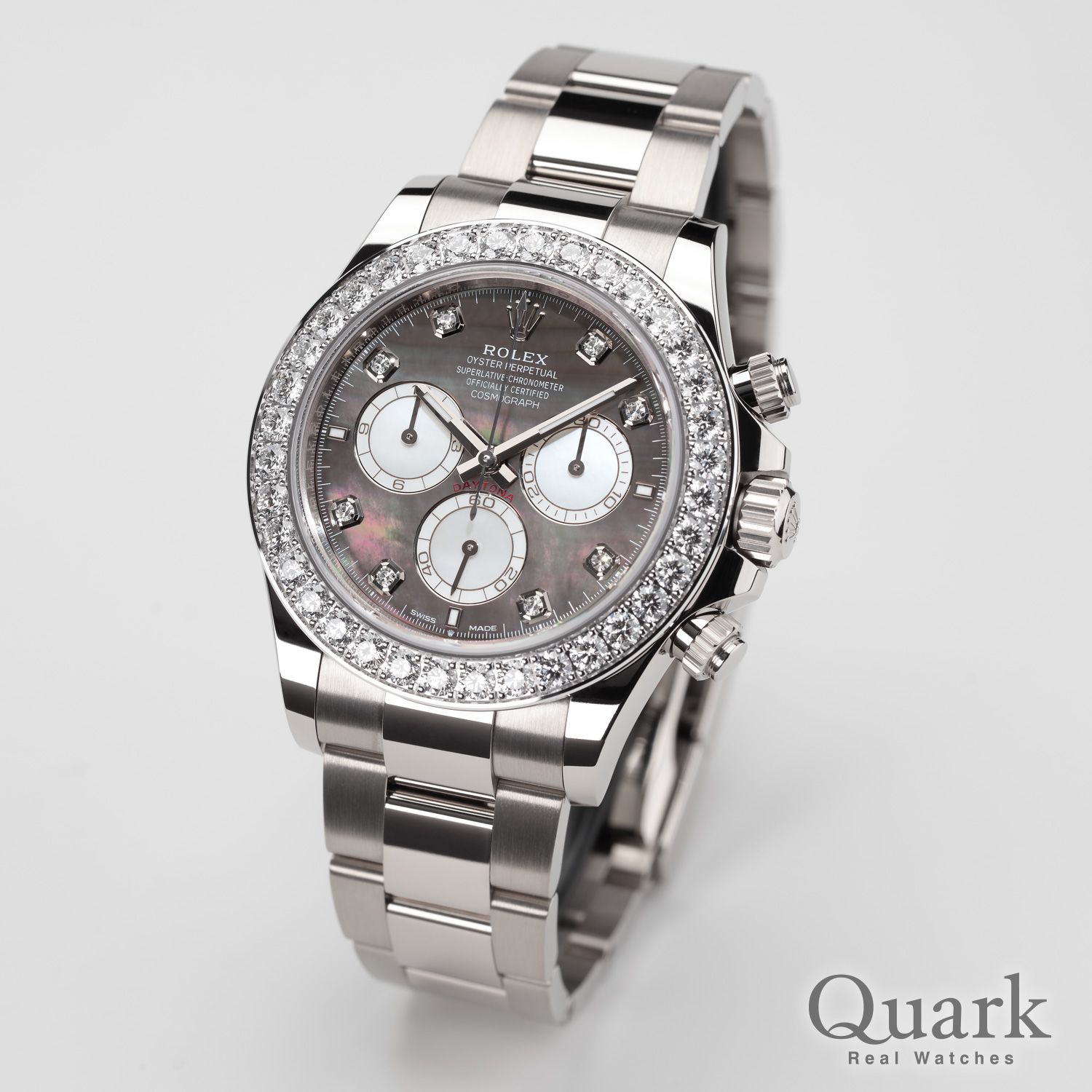 ロレックス デイトナ Ref.126579RBR ブラック＆ホワイトシェル8Pダイヤ