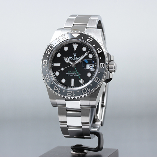 自動巻き腕時計　GMT-Master II ブラック×グレー　タイプ GMTマスターⅡ灰黒