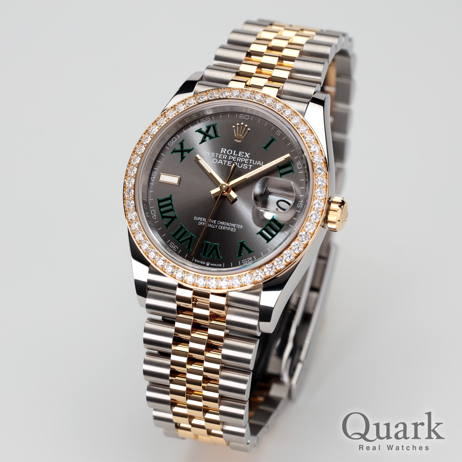 ロレックス デイトジャスト36 Ref.126283RBR スレートローマ