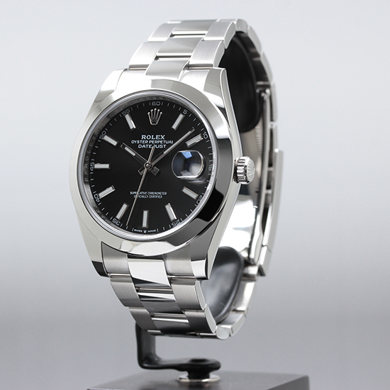 ロレックス デイトジャスト41 Ref.126300 ブライトブラック 新品