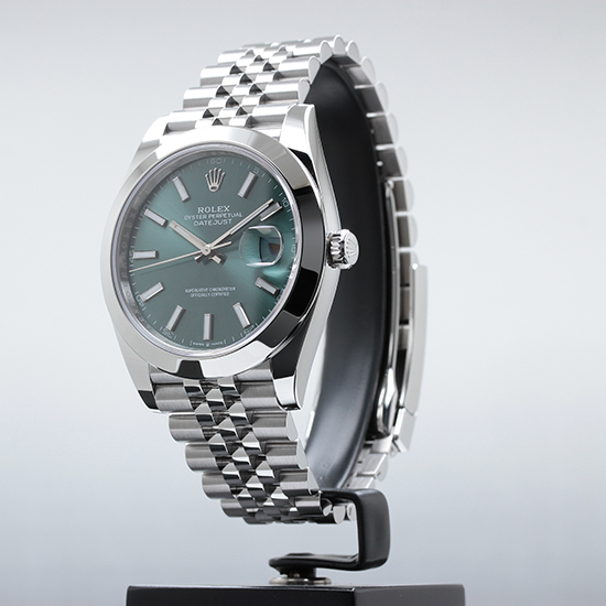 ロレックス デイトジャスト41 Ref.126300 ミントグリーン 新品