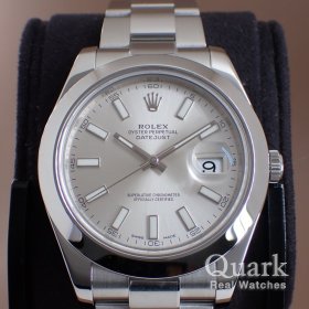 ロレックス デイトジャストII 116300 シルバーダイヤル