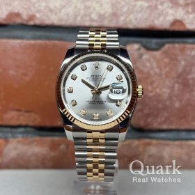 ロレックス デイトジャスト 116233G グレー10Pダイヤ