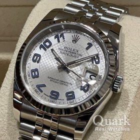 ロレックス デイトジャスト 116234 シルバーデコレーションブルーアラビア