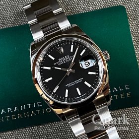 ロレックス デイトジャスト36 126200 ブラックダイヤル