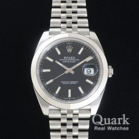 ロレックス デイトジャスト41 126300 ブラックダイヤル