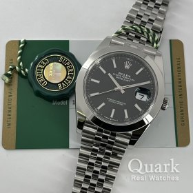 ロレックス デイトジャスト41 126300 ブラックダイヤル