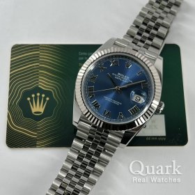 ロレックス デイトジャスト41 126334 アズーロブルーローマ