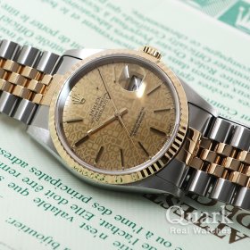 ロレックス デイトジャスト 16233 シャンパンプリントコンピューターダイヤル