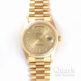 ロレックス デイデイト 18238A シャンパン10Pダイヤ
