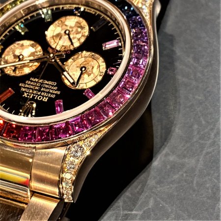 ロレックス デイトナ Ref.116595RBOW ブラックレインボーサファイア