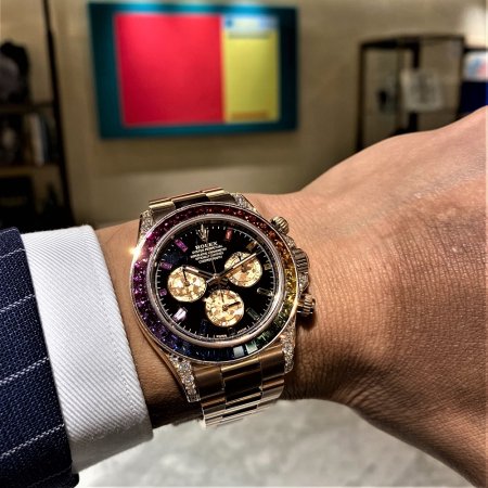 ロレックス デイトナ Ref.116595RBOW ブラックレインボーサファイア