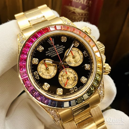 ロレックス デイトナ Ref.116598RBOW ブラック8Pダイヤ 中古 211765