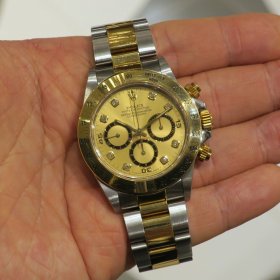 ロレックス デイトナ Ref.16523G シャンパン8Pダイヤ