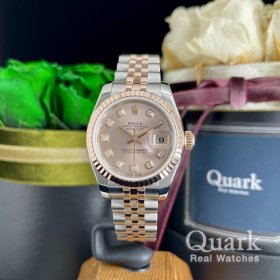 ロレックス デイトジャスト 179171G ピンク10Pダイヤ