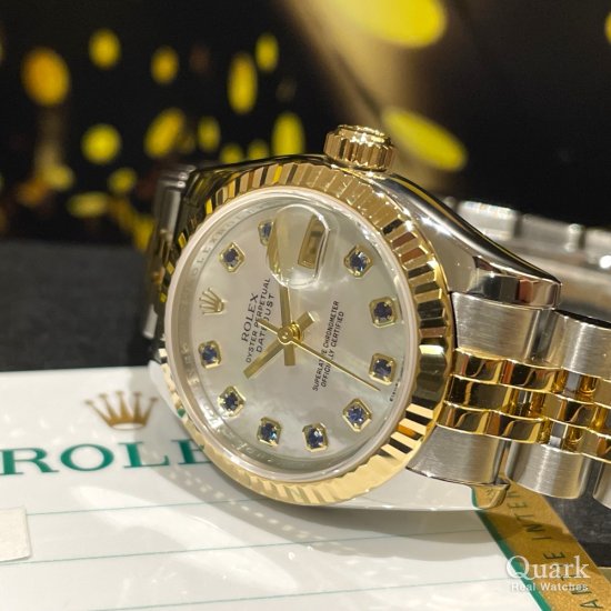 ロレックス デイトジャスト Ref.179173NGS ホワイトシェル10P