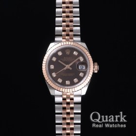 ロレックス デイトジャスト28 279171G チョコレート10Pダイヤ