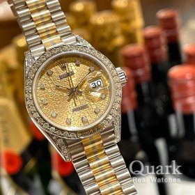 ロレックス デイトジャスト 69159 シャンパンコンピューター10Pダイヤ