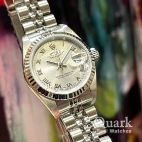 ロレックス デイトジャスト 79174 グレーローマ