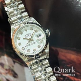 ロレックス デイトジャスト 79174G ホワイト10Pダイヤ