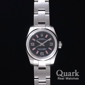 ロレックス オイスター・パーペチュアル26 176200 ブラック369ピンクバー