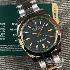 ロレックス ミルガウス 116400GV ブラックダイヤル