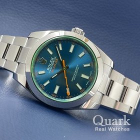 ロレックス ミルガウス 116400GV Ｚブルーダイヤル
