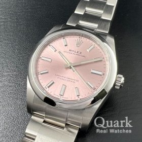 ロレックス オイスター・パーペチュアル34 124200 ピンクダイヤル
