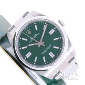 ロレックス オイスター・パーペチュアル41 124300 グリーンダイヤル